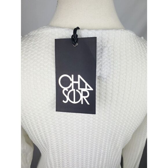 Chaser Thermal Cold Shoulder Henley in True White | REVOLVE size med - Picture 7 of 9